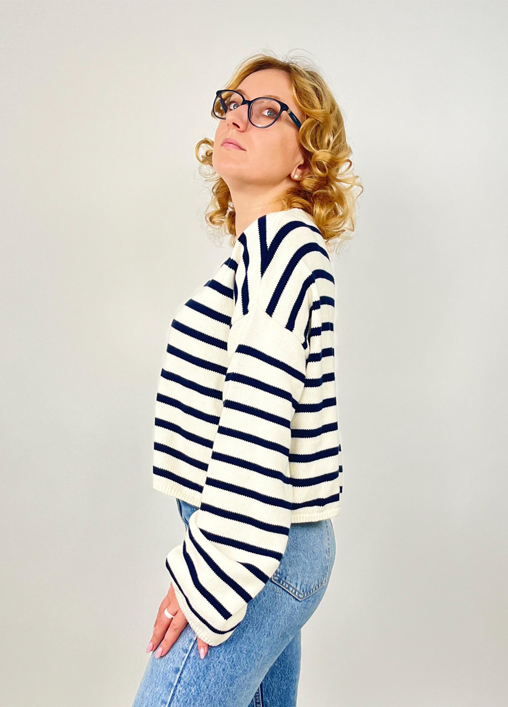 Чорно-білий демісезонний джемпер джемпер Monki