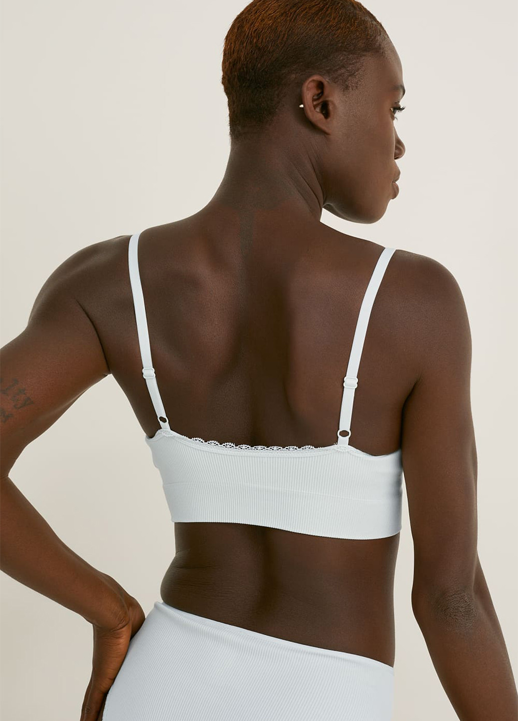 Світло-зелений бюстгальтер C&A без кісточок трикотаж, поліамід