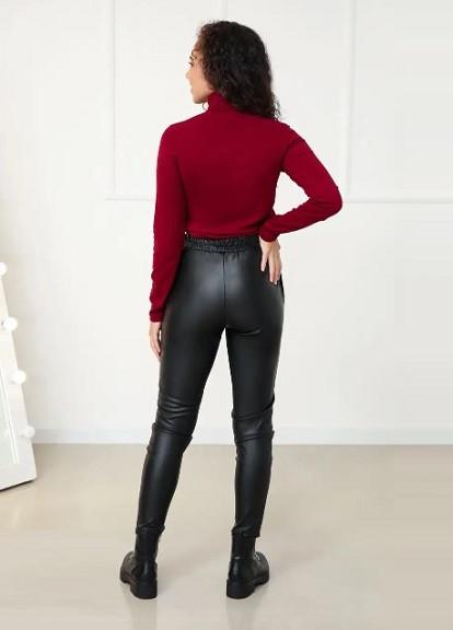 Теплі штани з екошкіри на хутрі Fashion Girl richy (255390262)