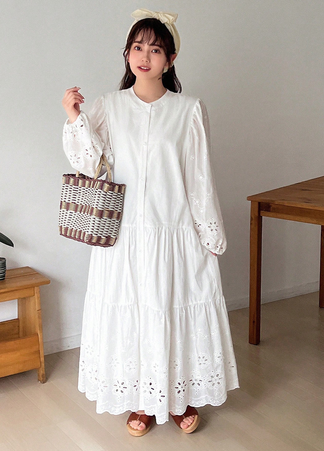 Білий кежуал сукня а-силует SHEIN однотонна