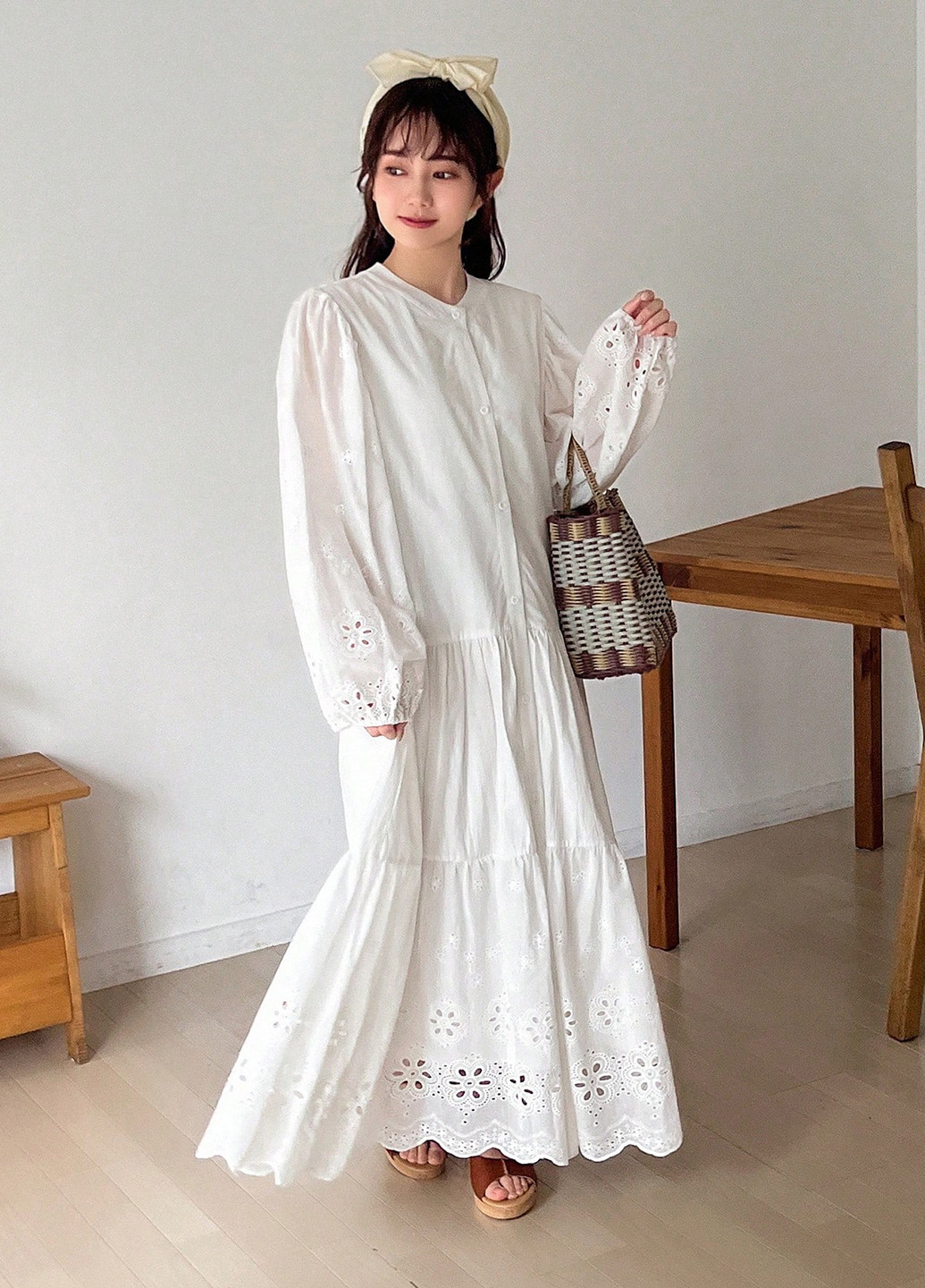 Білий кежуал сукня а-силует SHEIN однотонна