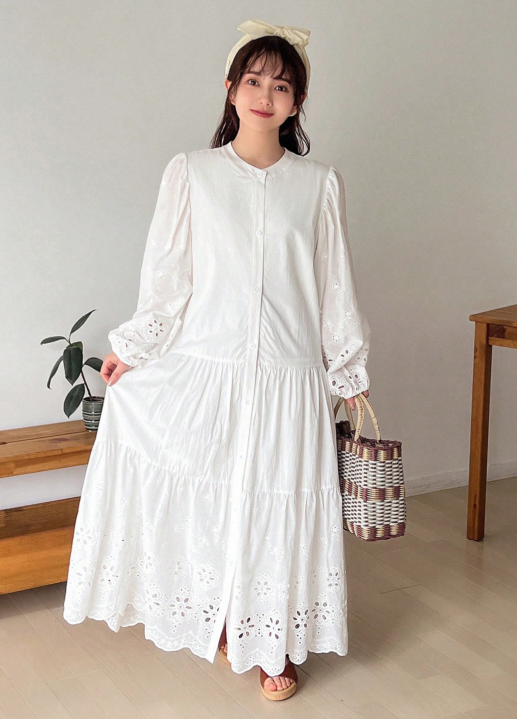 Білий кежуал сукня а-силует SHEIN однотонна