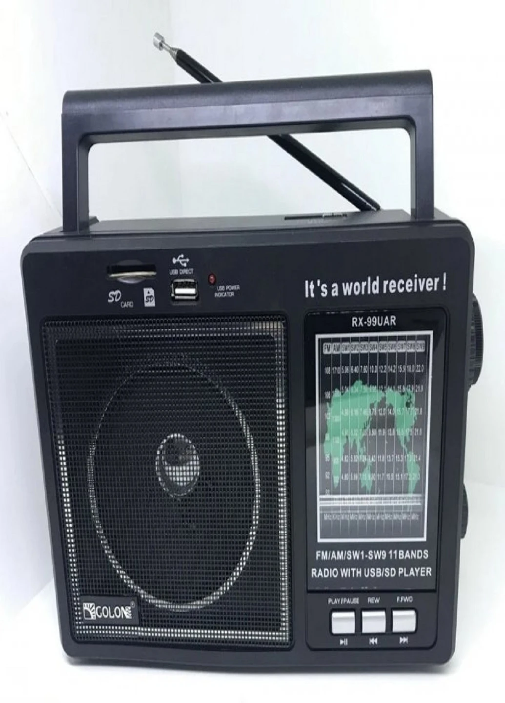 Радіоприймач RX-99 колонка MP3 з USB та акумулятором Golon (253934558)