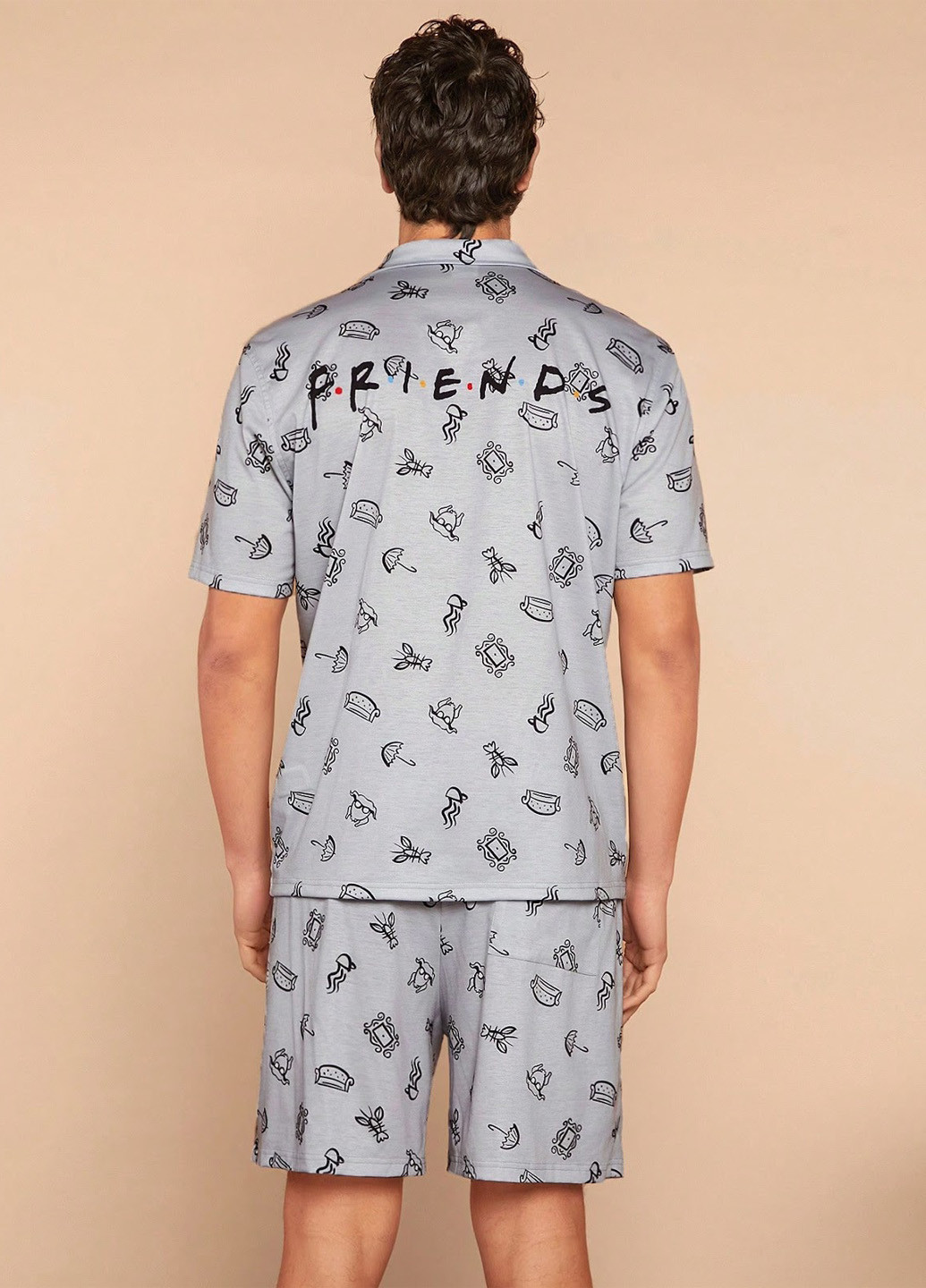 Піжама (сорочка, шорти) SHEIN (329841104)