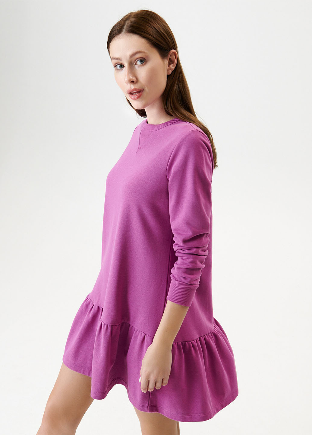 Фуксинова (кольору Фукія) кежуал сукня а-силует Sinsay однотонна