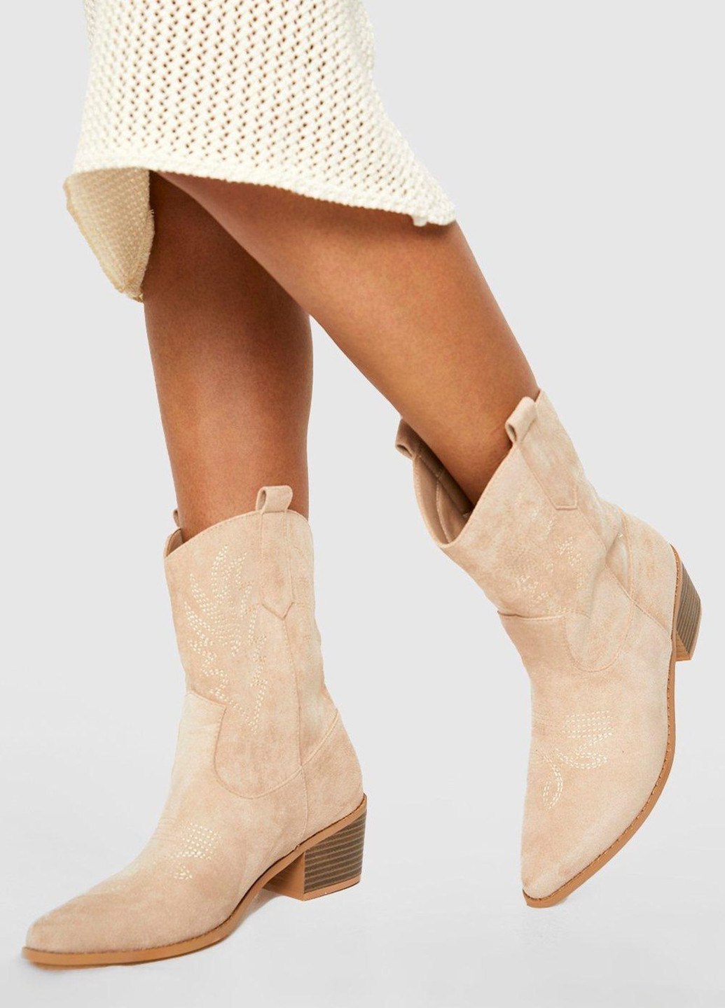 Песочные осенние полусапоги Boohoo