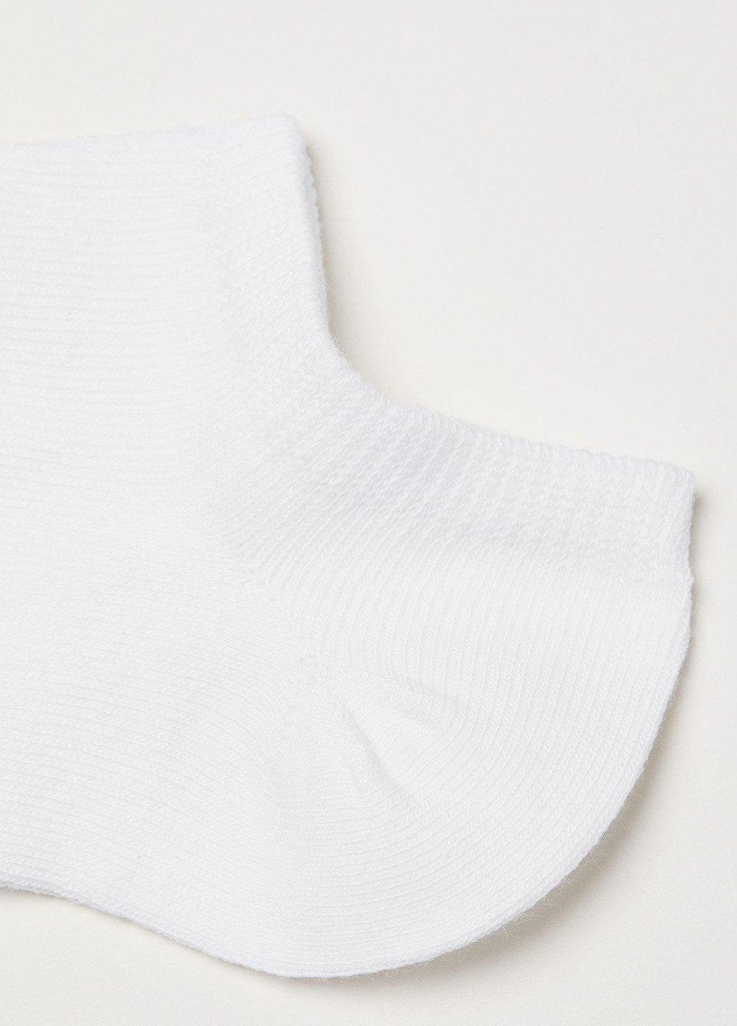 Носки (7 пар) H&M однотонні білі кежуали