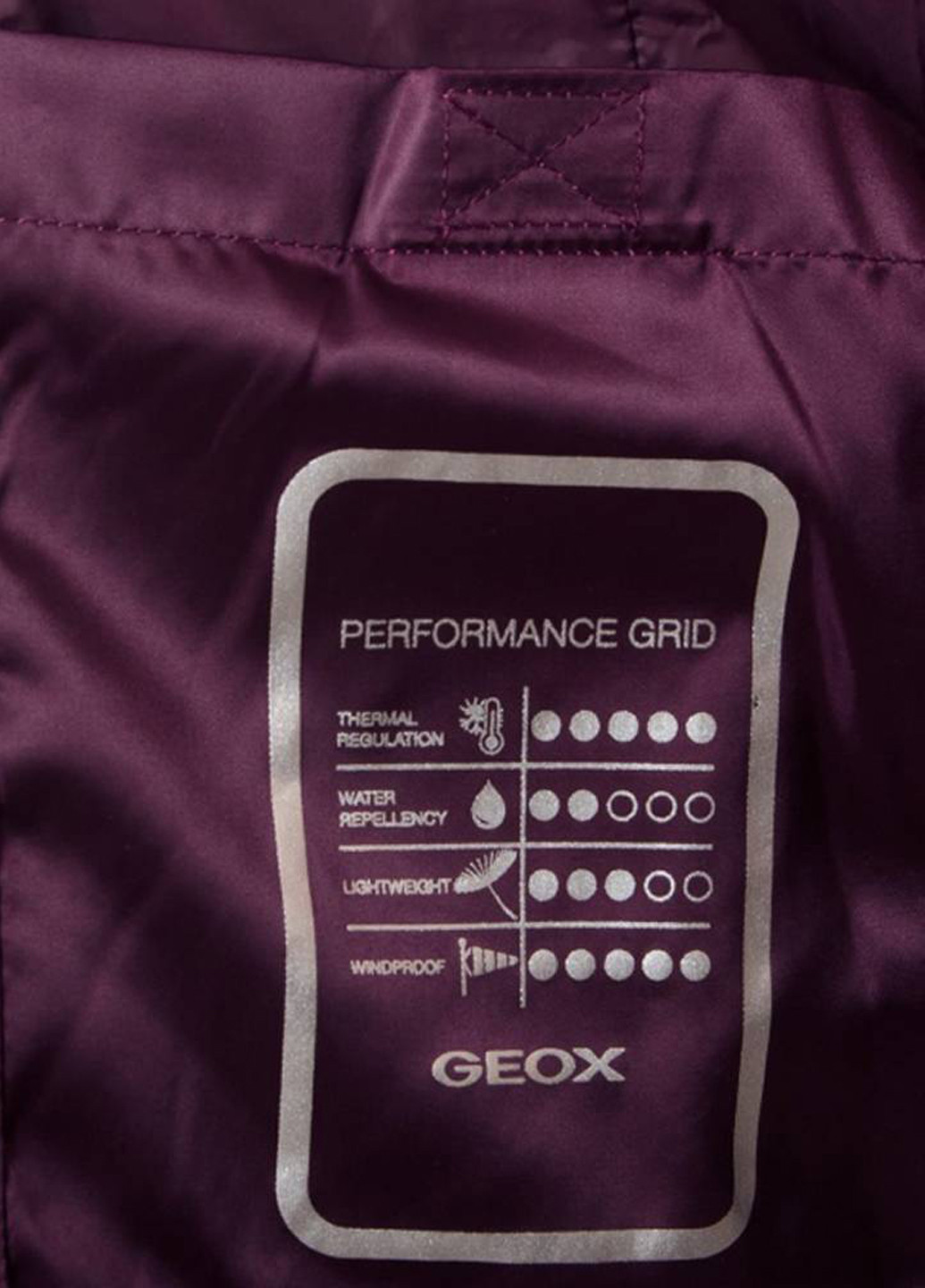 Фиолетовый демисезонный Пуховик Geox