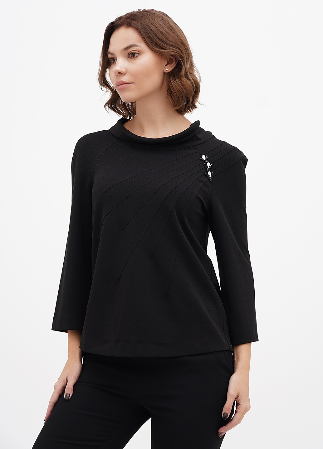 Чорна блуза Sassofono