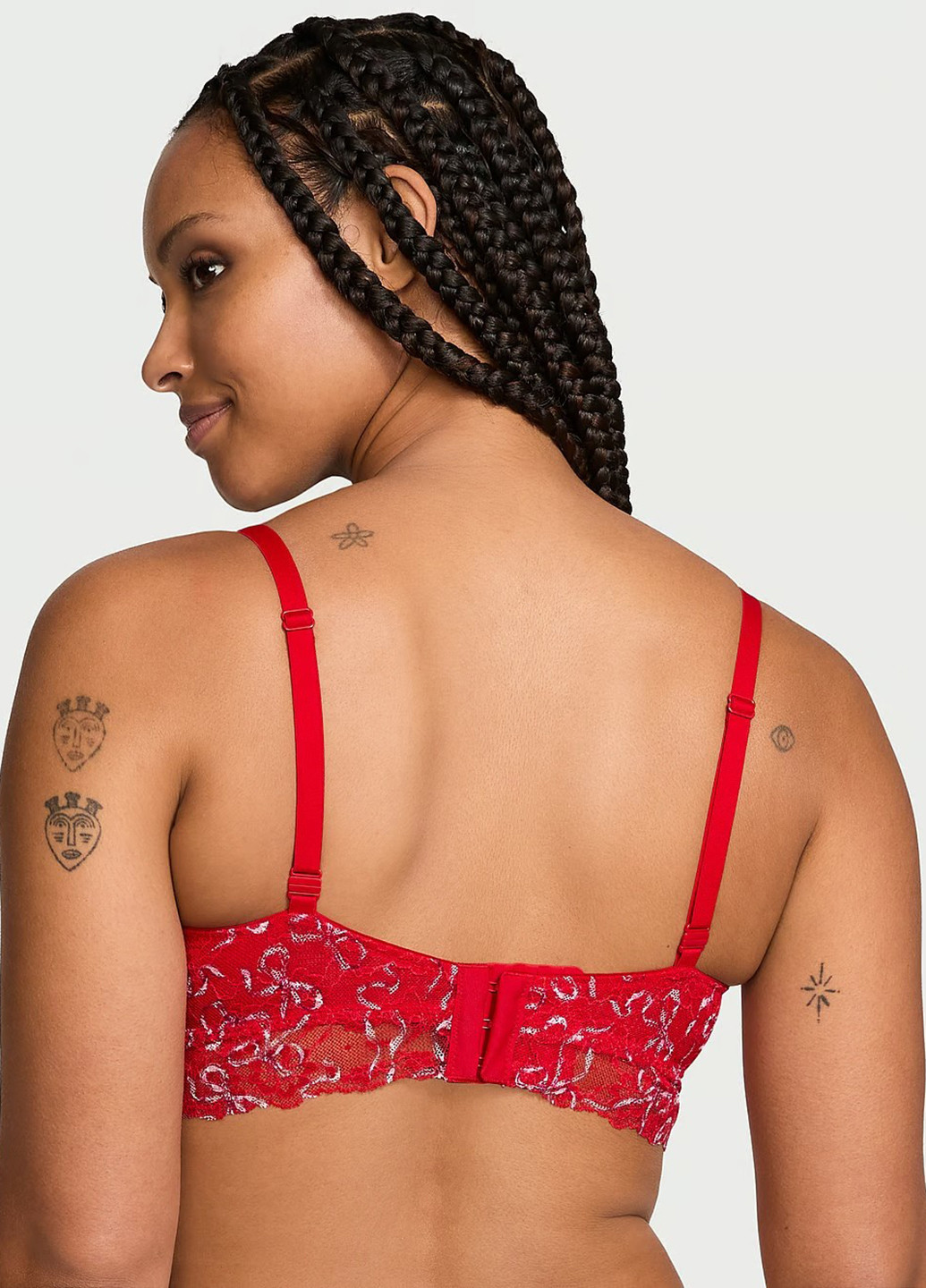 Красный демисезонный комплект (бюстгальтер, трусики) Victoria's Secret