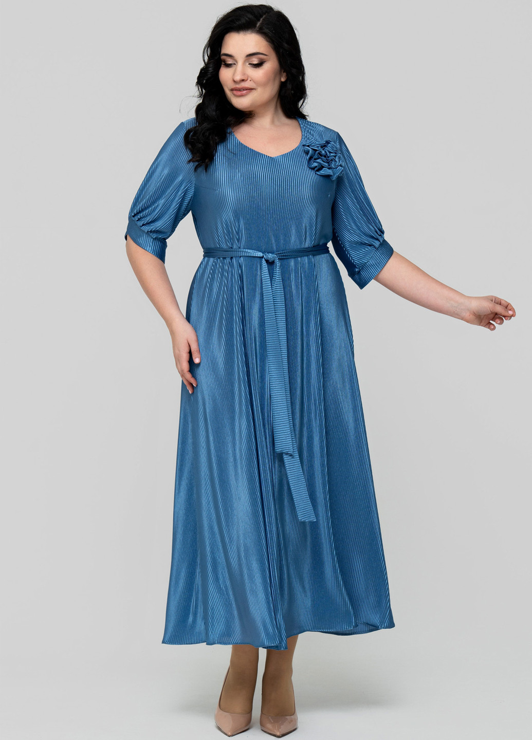 Синя кежуал сукня а-силует A'll Posa однотонна