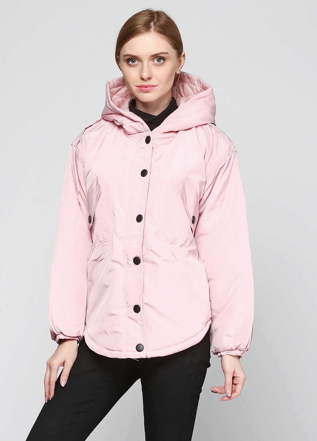 Светло-розовая демисезонная куртка No Brand