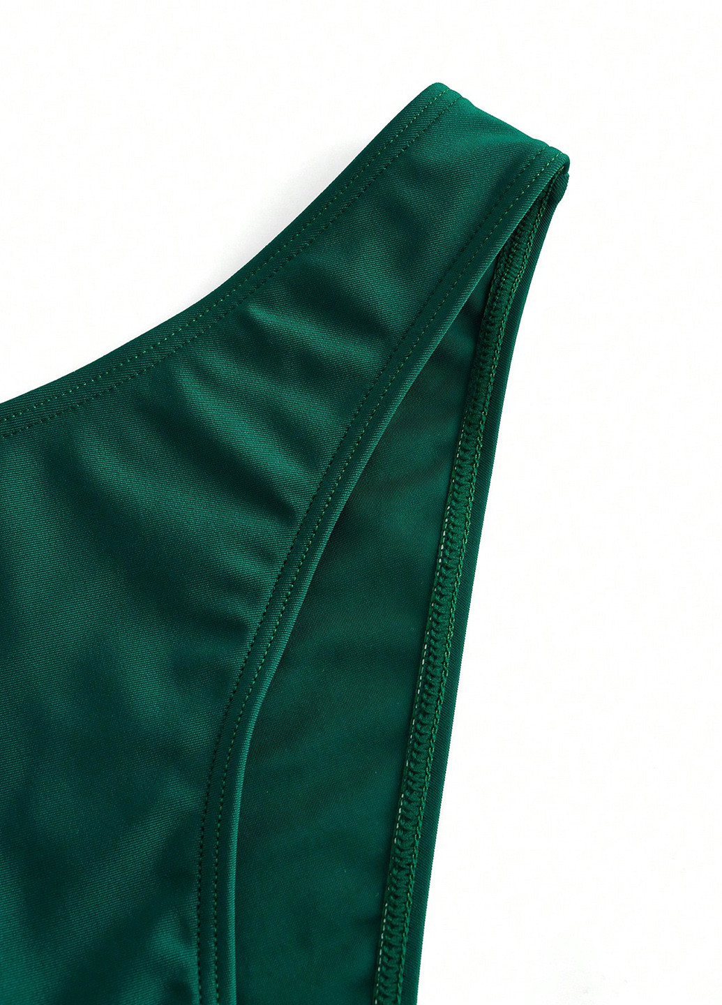 Изумрудный летний комплект (лиф, трусики, юбка) бандо, раздельный SHEIN