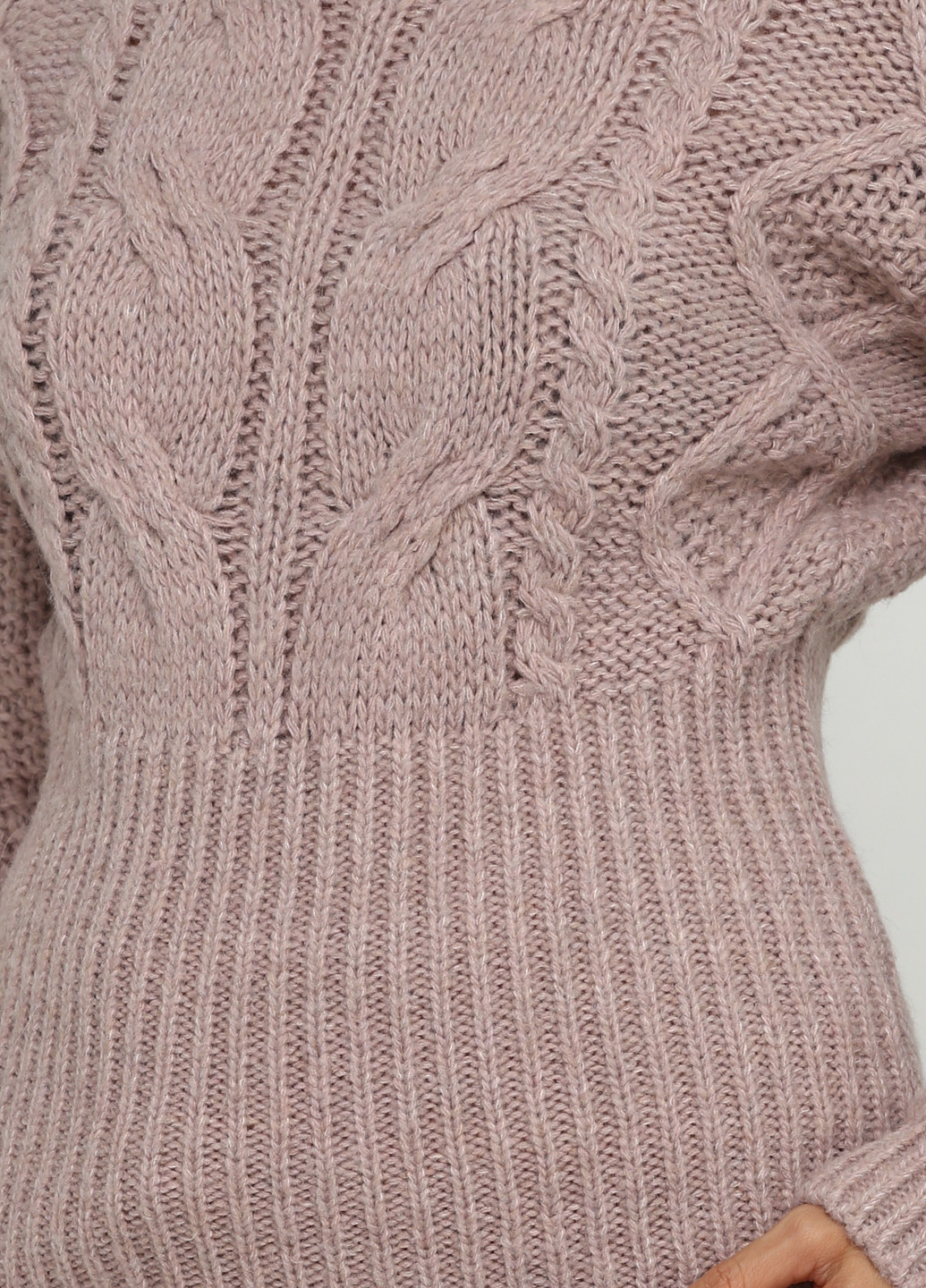 Светло-розовый демисезонный свитер Dins Tricot