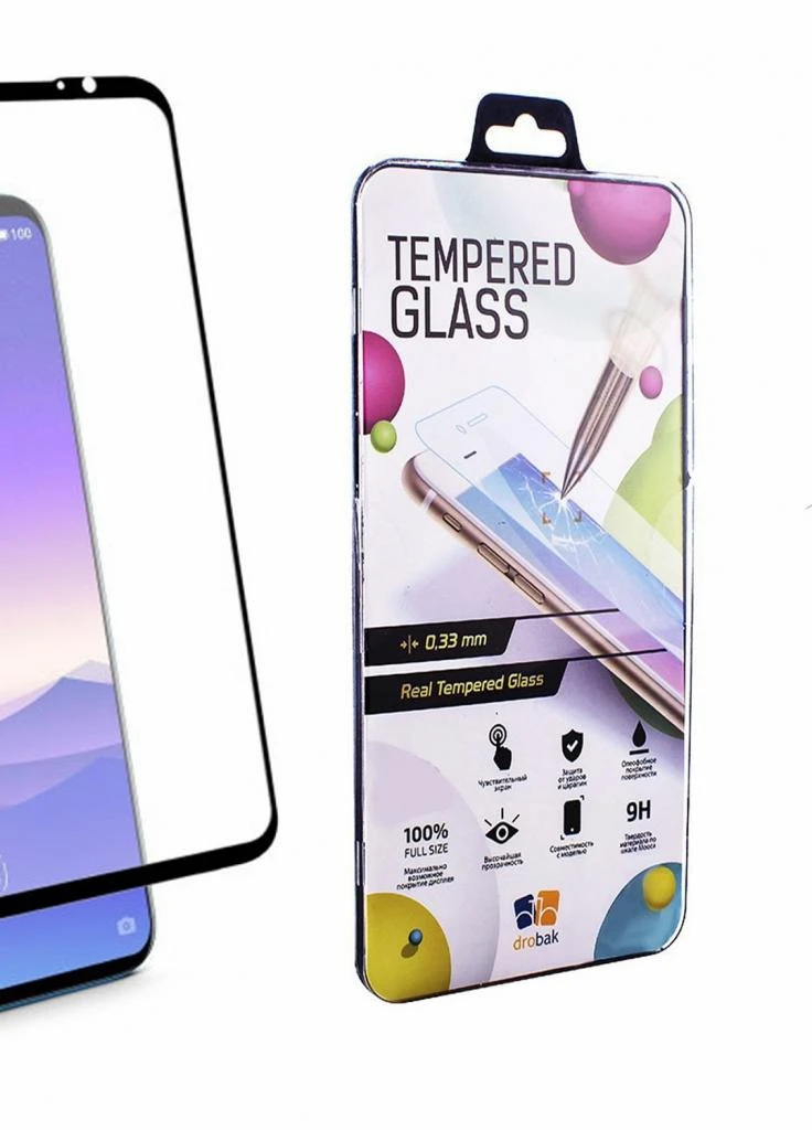 Скло захисне для Meizu 16s Pro (Black) (449306) Drobak (203978093)