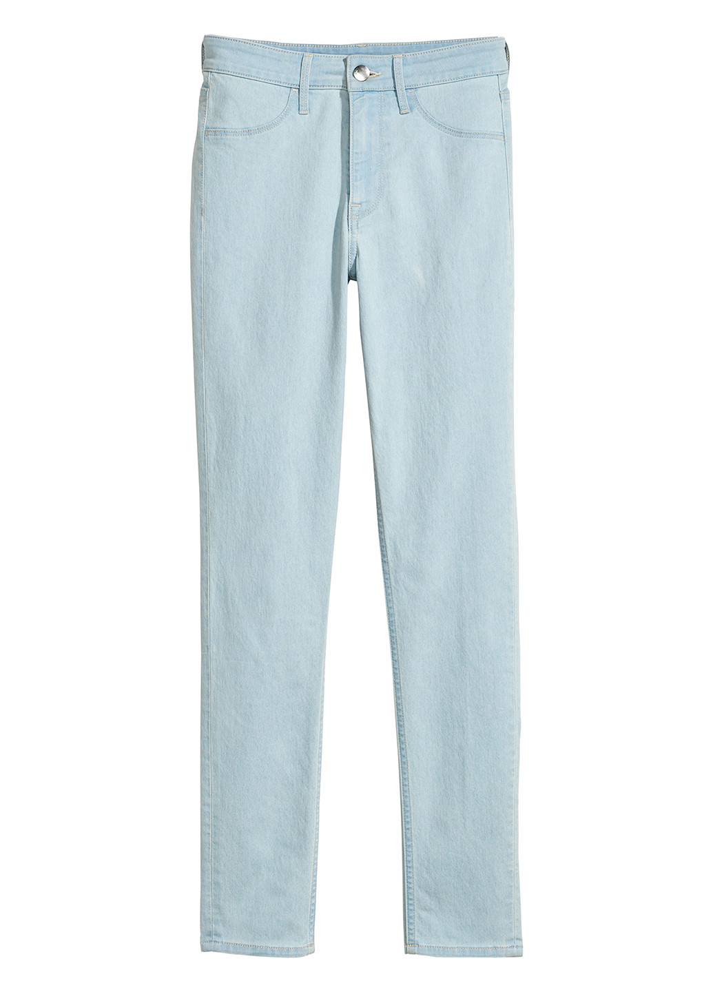 Джинси H&M однотонні блакитні джинсові