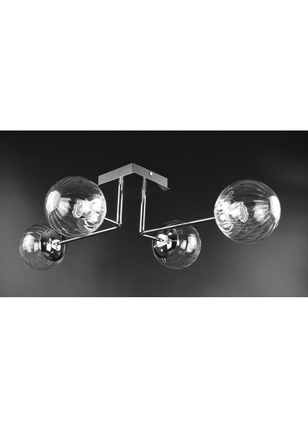 Люстра стельова на 4 лампочки 2693/4-cl Хром 21х48х70 див. Sunnysky (253122360)