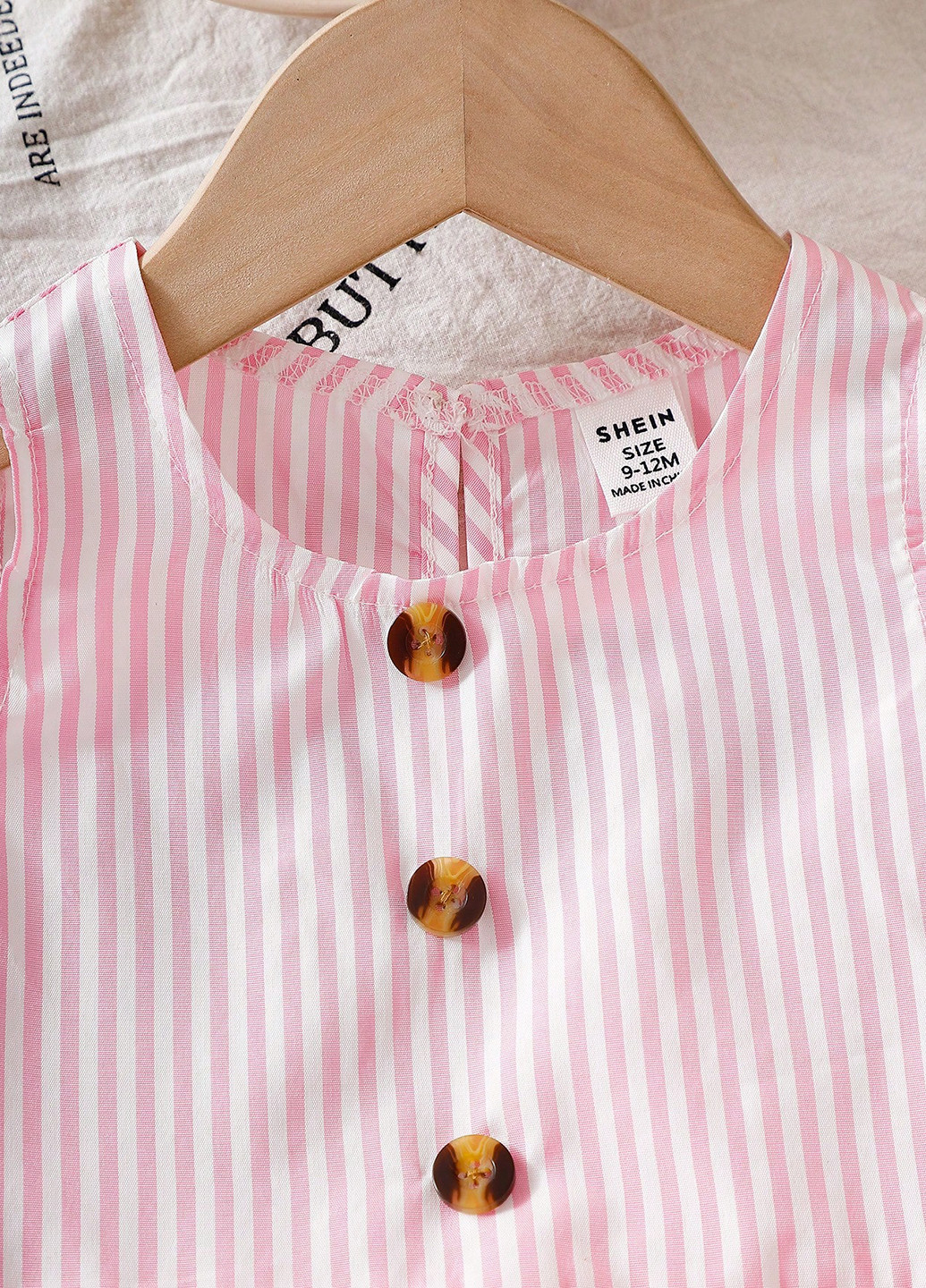 Рожевий літній костюм (топ, штани) SHEIN