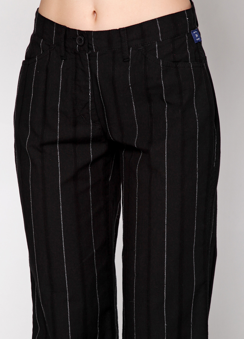 Черные кэжуал демисезонные брюки Robell
