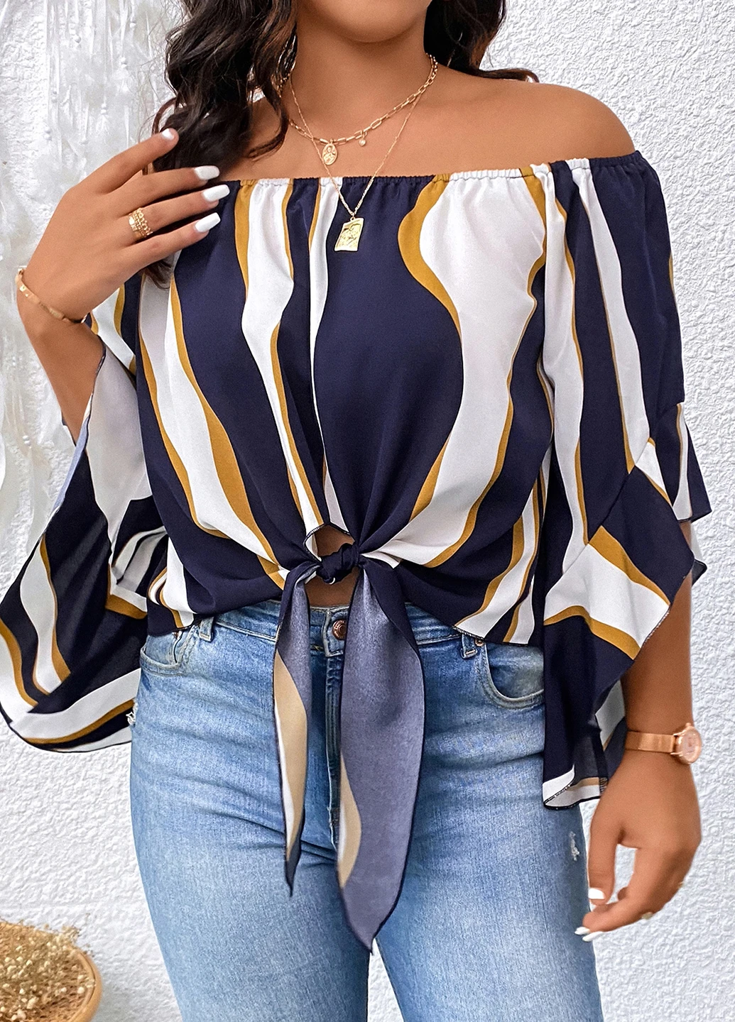 Комбінована блуза SHEIN