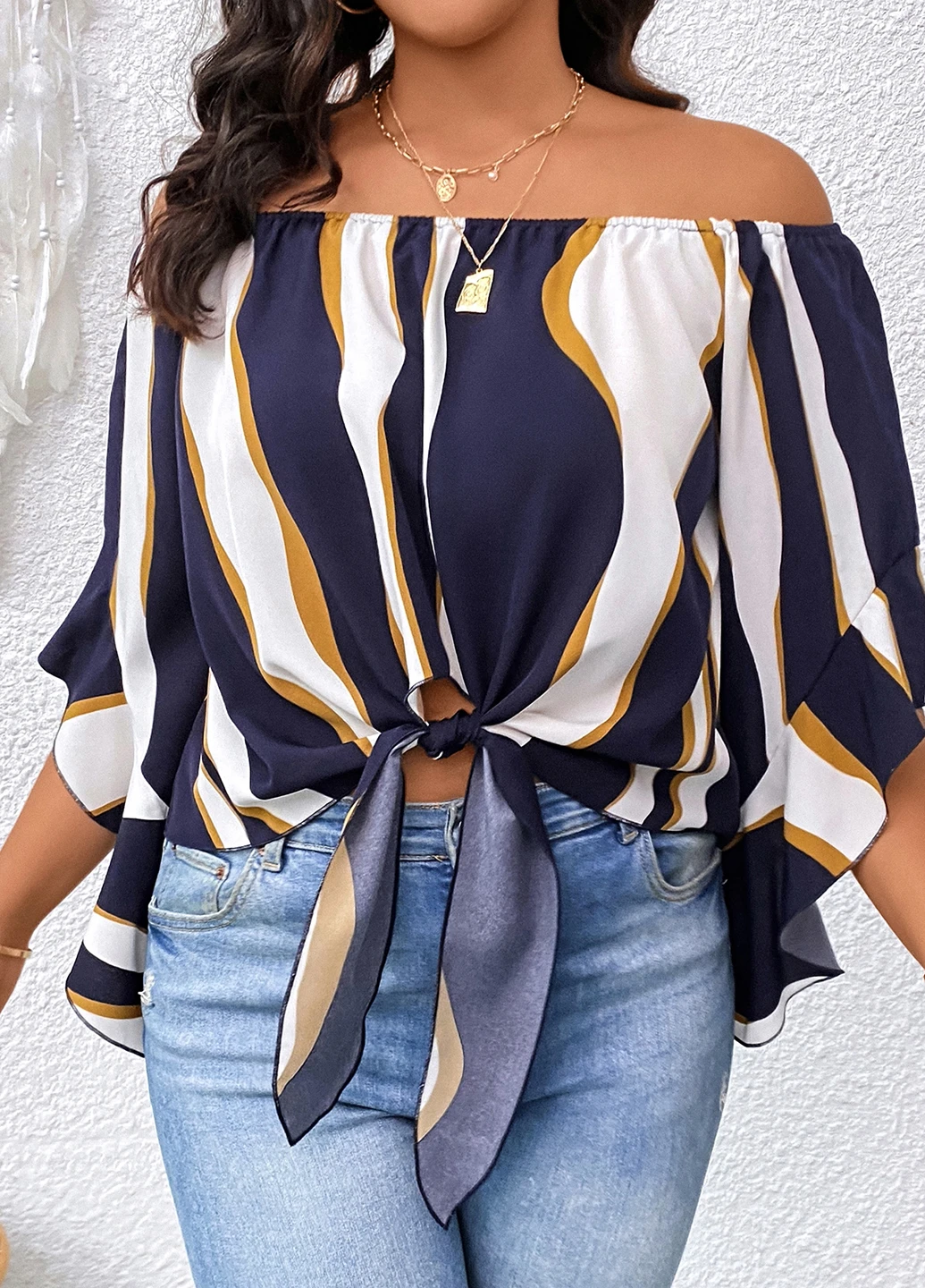 Комбінована блуза SHEIN