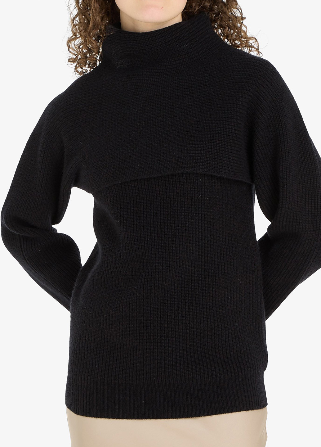 Чорний зимовий светр Calvin Klein