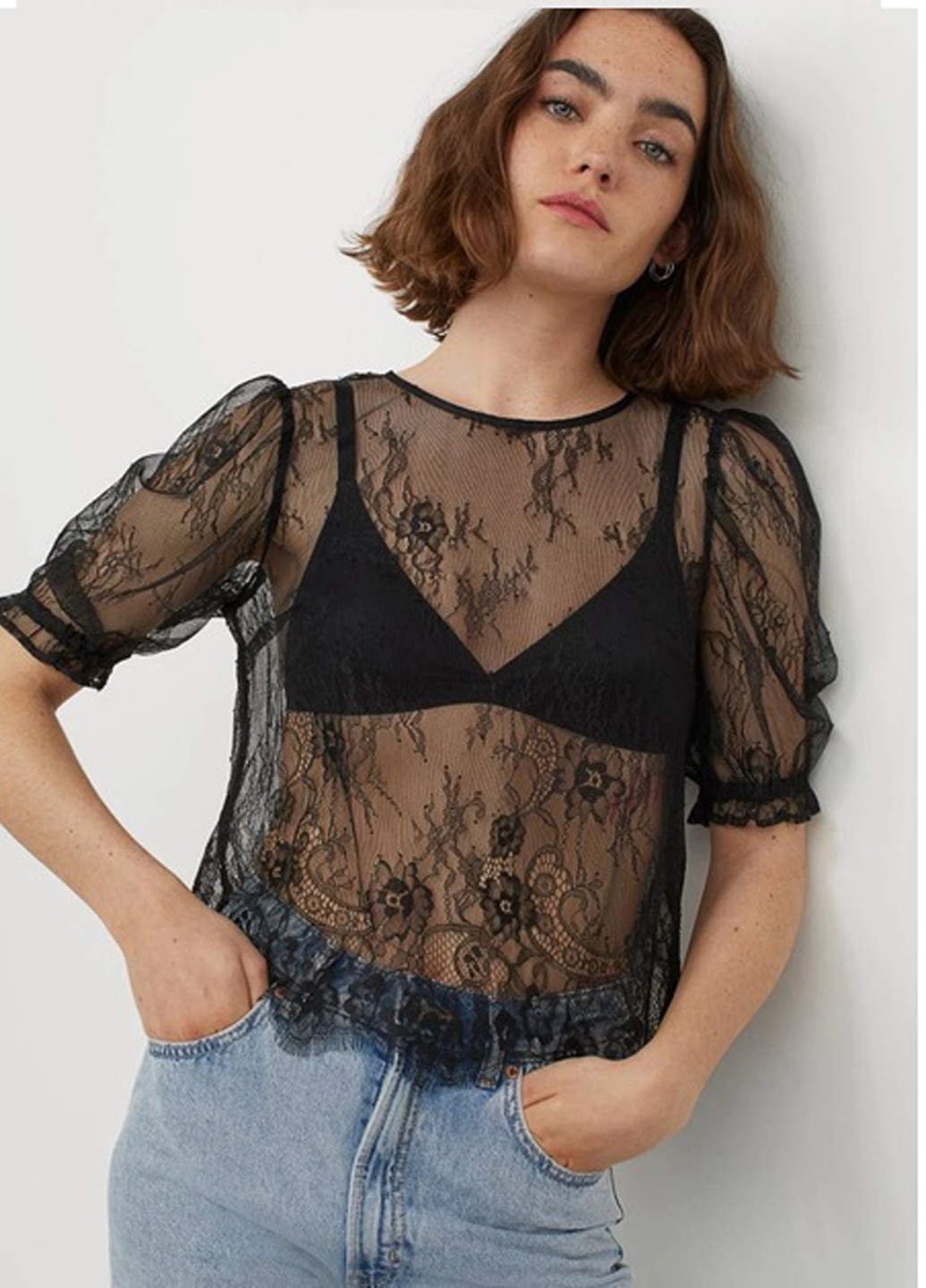 Чёрная блуза H&M