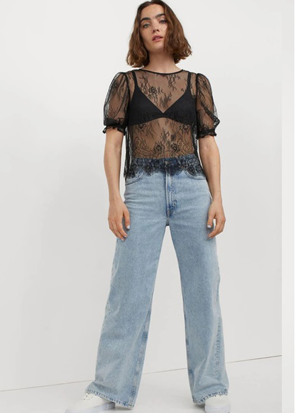 Чёрная блуза H&M