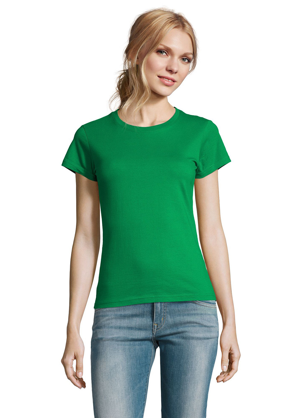 Зелена літня футболка Sol's