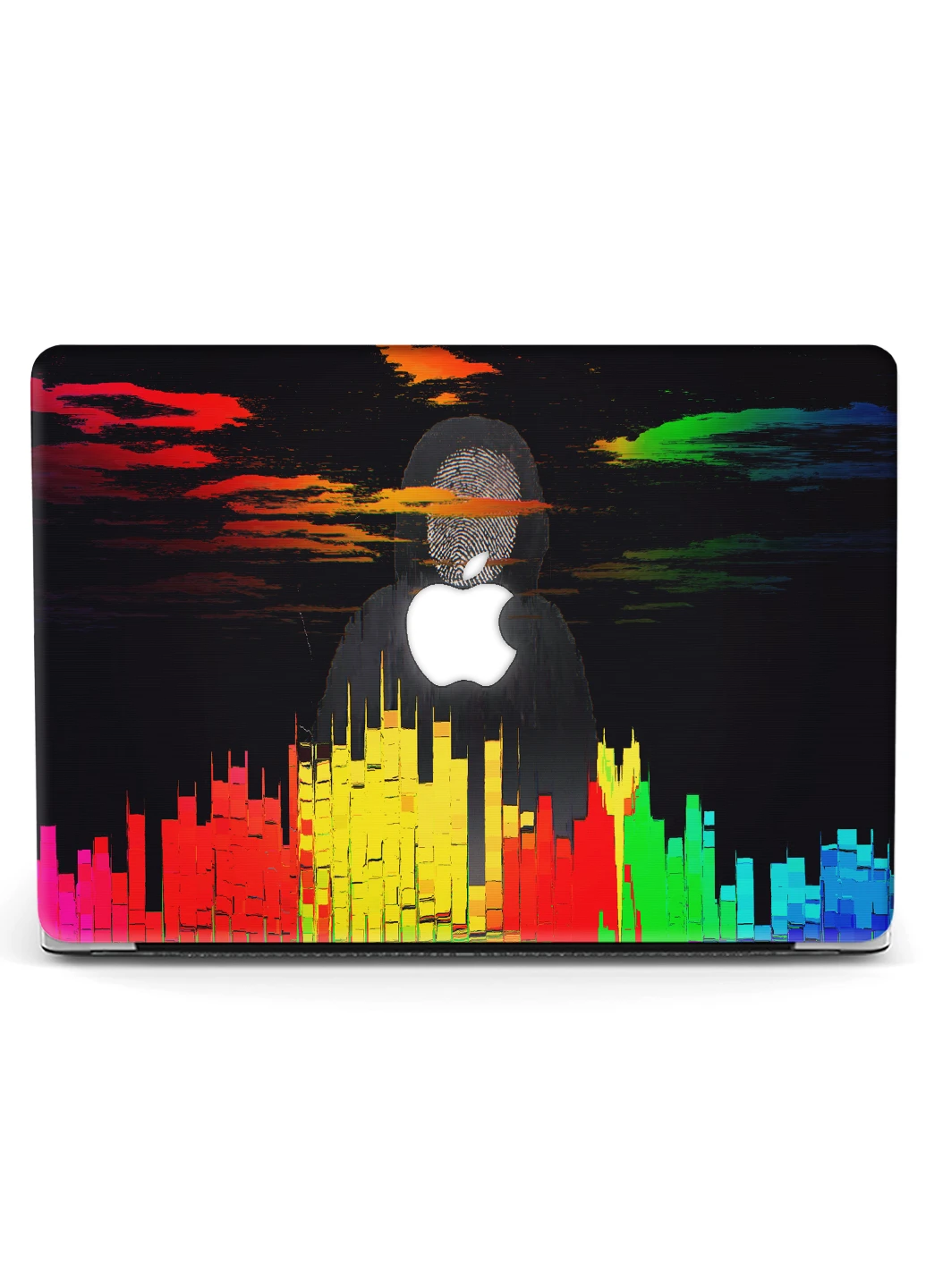 Чохол пластиковий для Apple MacBook Pro 15 A1707 / A1990 Абстракція (Glitch art abstract city) (9649-2736) MobiPrint (219124380)