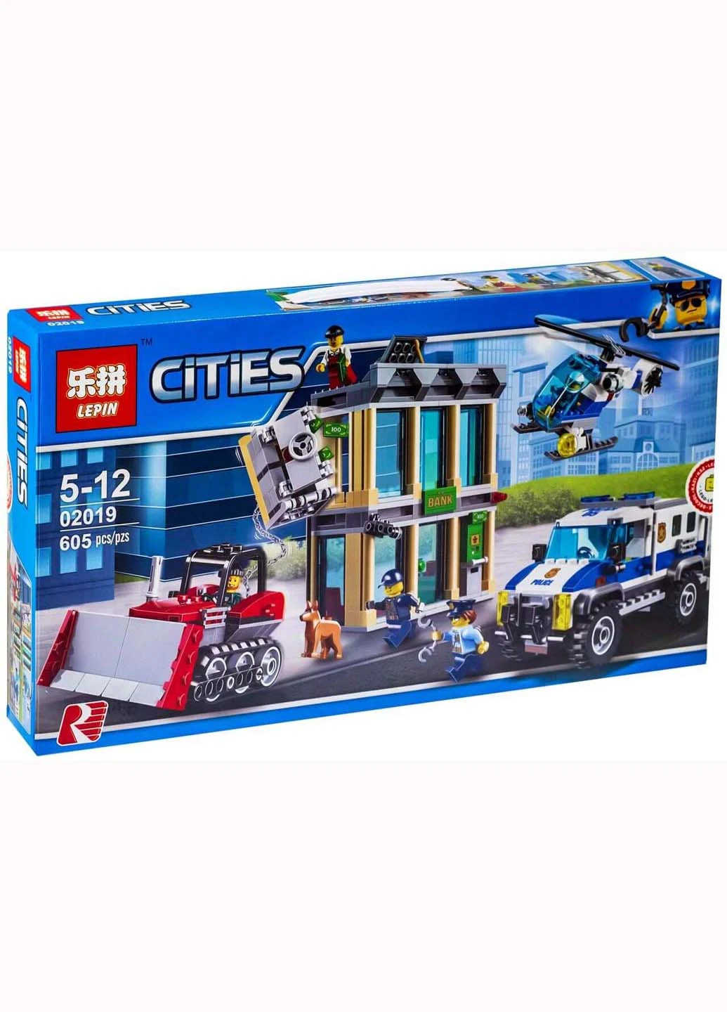 Конструктор Lepin Ограбление на бульдозере 605 деталей (207383395)