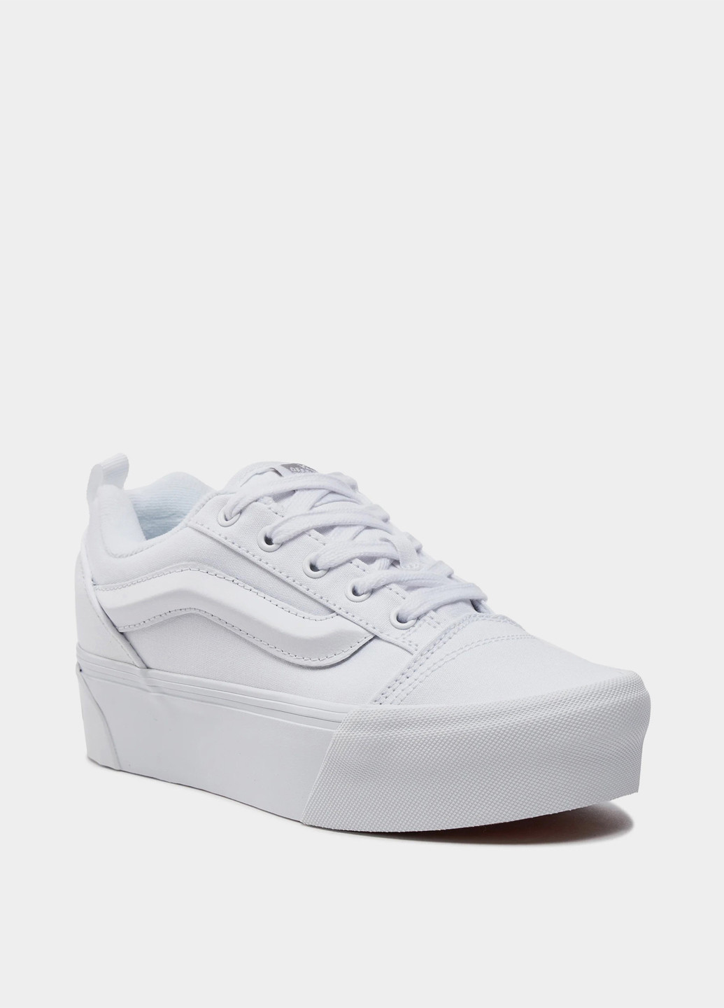 Белые кеды Vans с логотипом