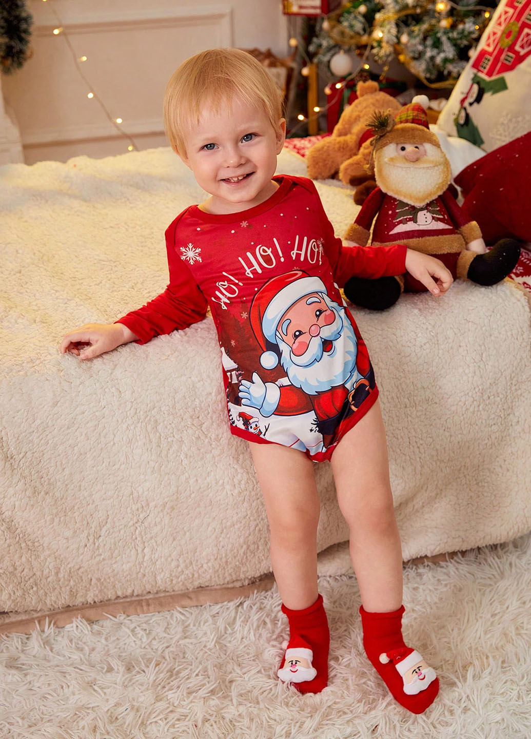 Червоний демісезонний комплект (боді, шапка) SHEIN