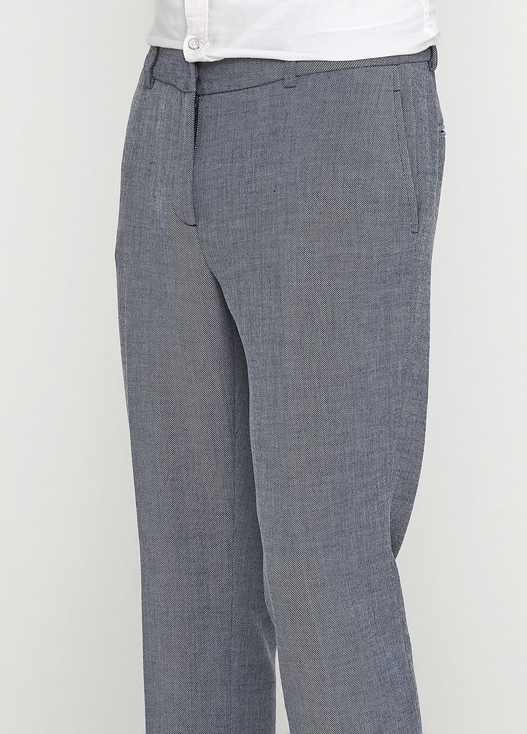 Серо-синие кэжуал демисезонные зауженные брюки Paul & Joe