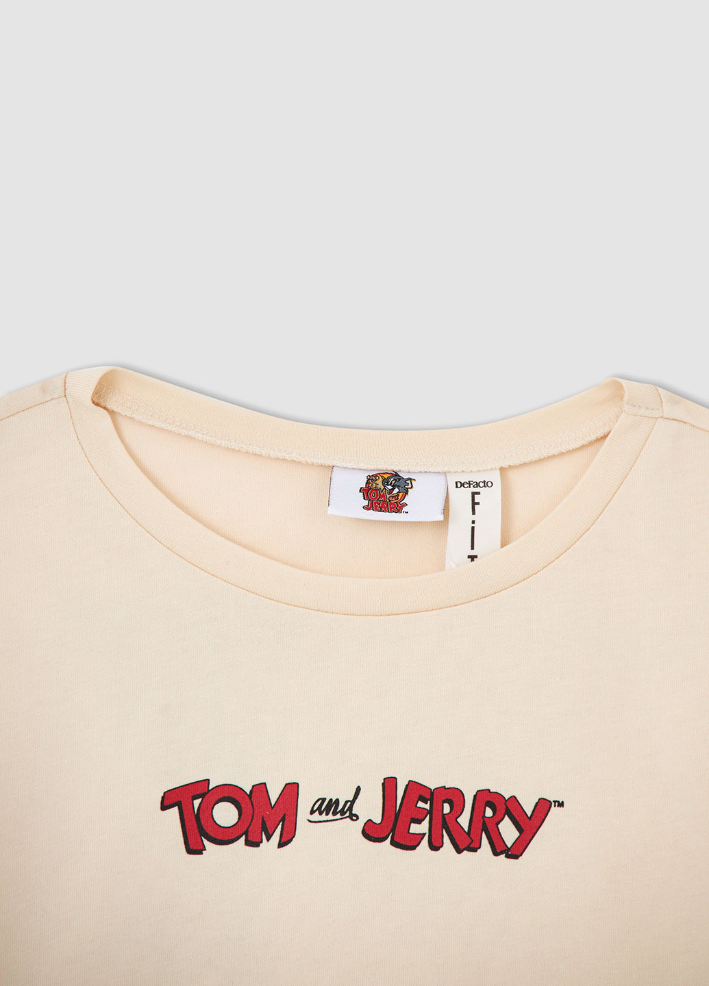 Tom & Jerry DeFacto Боди светло-бежевый кэжуал хлопок, трикотаж