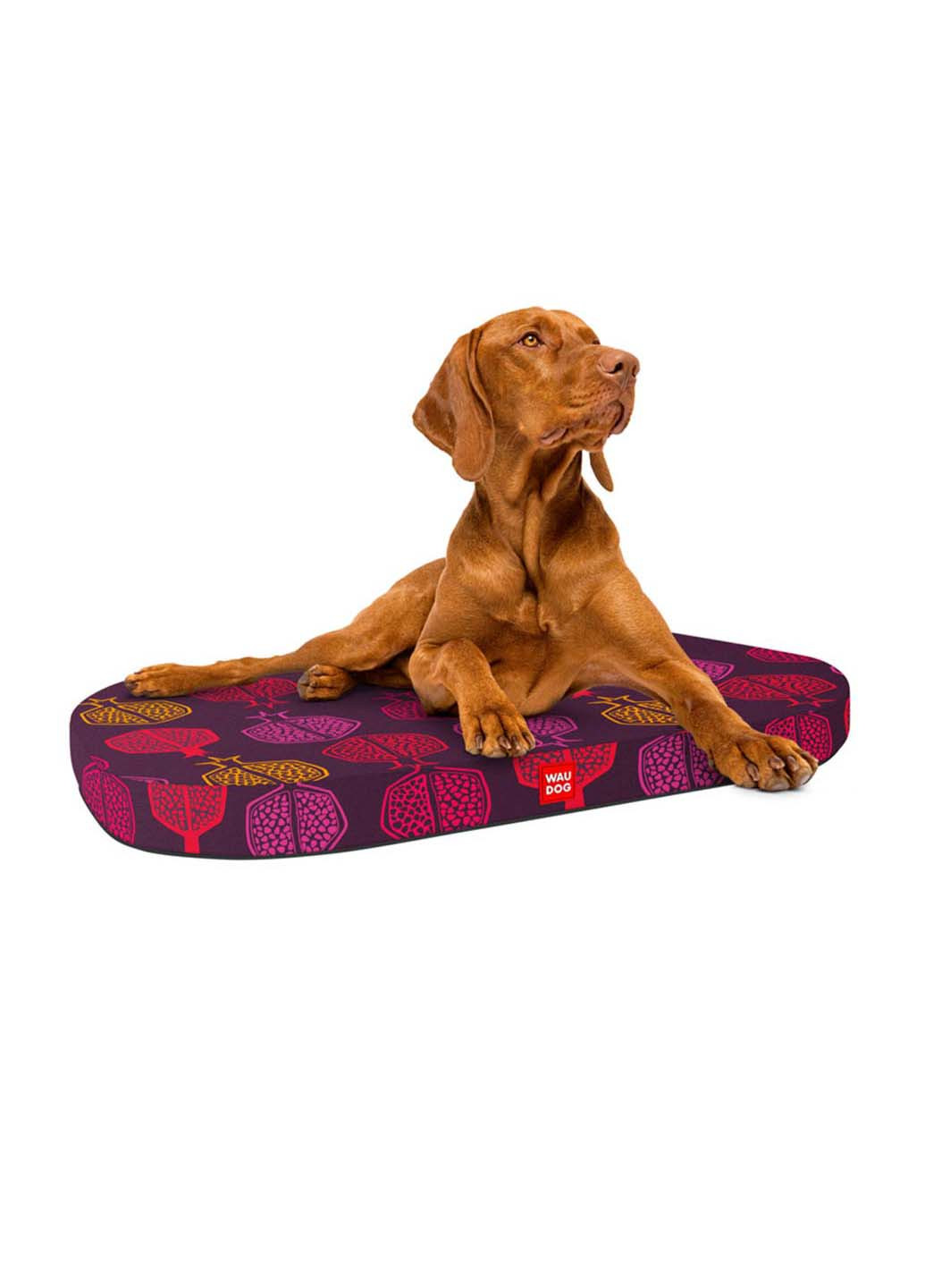 Лежанка для собак із змінним чохлом Relax Гранат L 100х70 см WAUDOG (254671726)