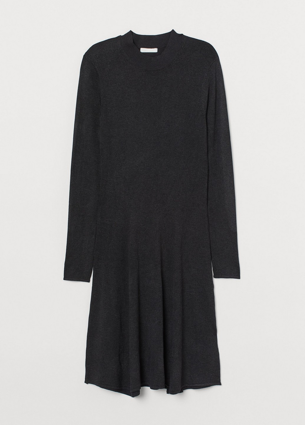 Темно-серое деловое платье H&M