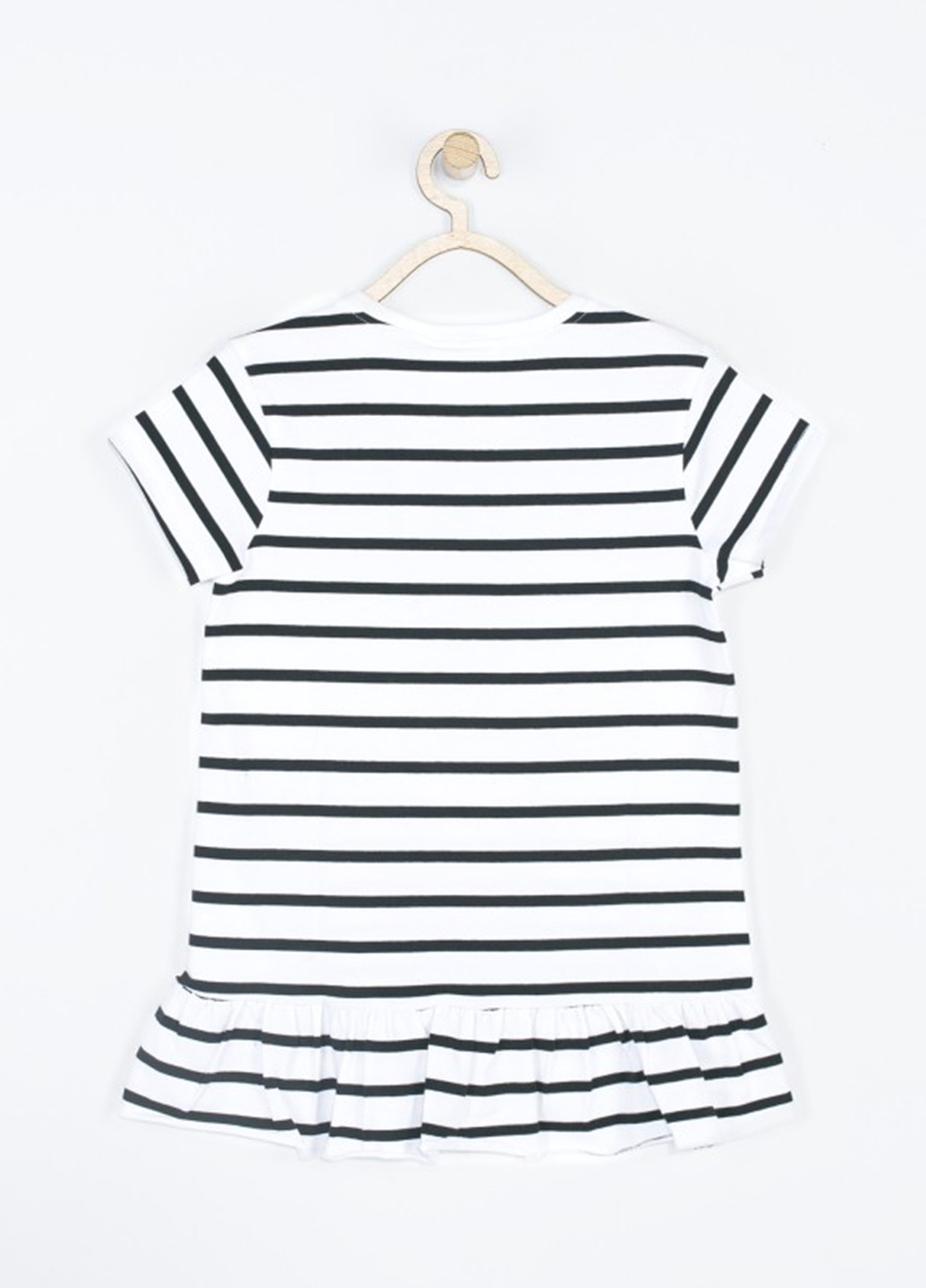 Чорно-біла літня футболка Coccodrillo