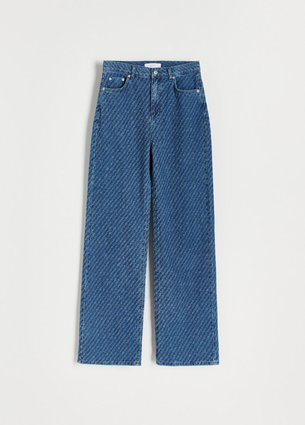 Синие демисезонные свободные джинсы Reserved