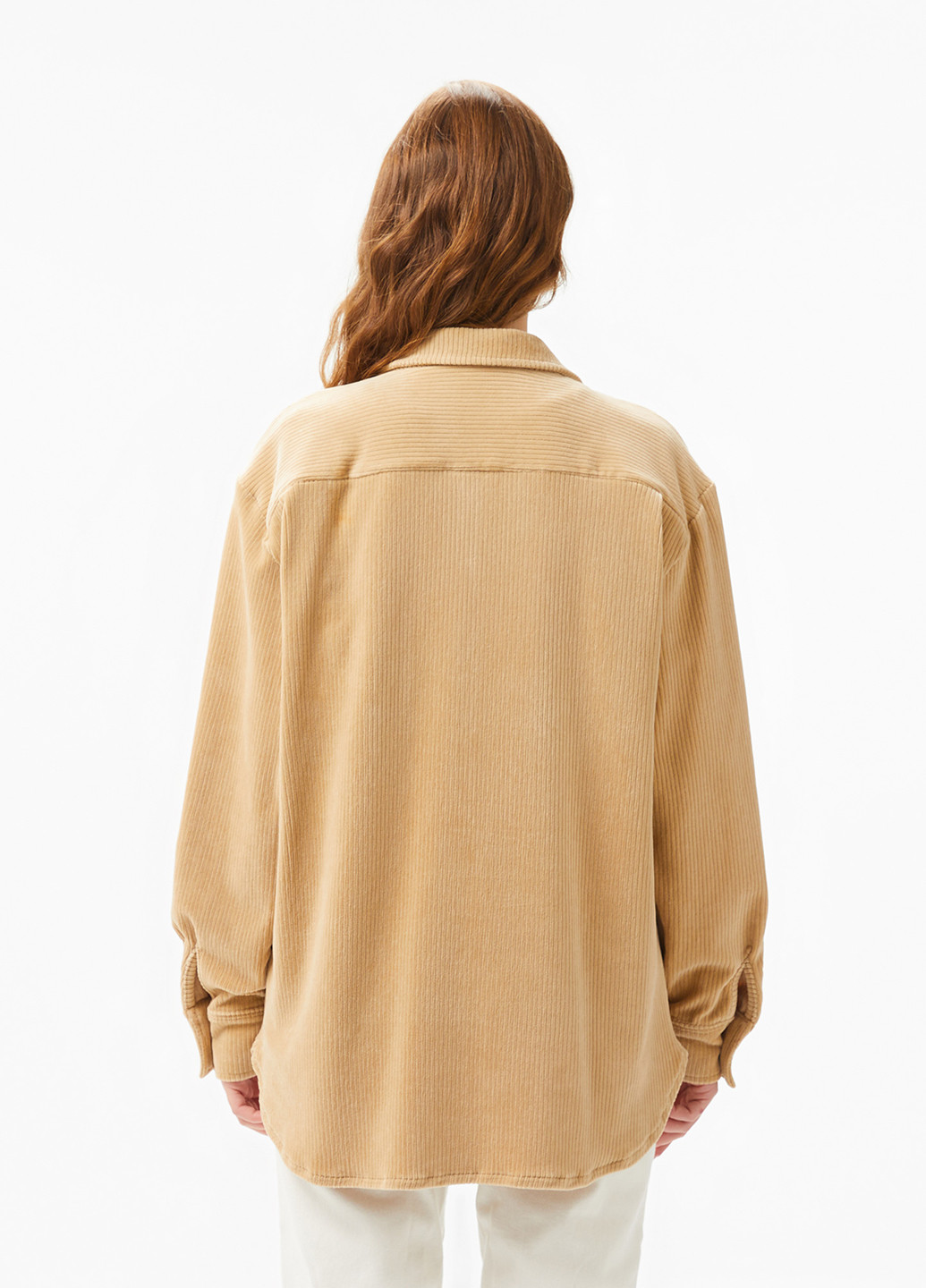 Светло-коричневая кэжуал рубашка однотонная Lacoste