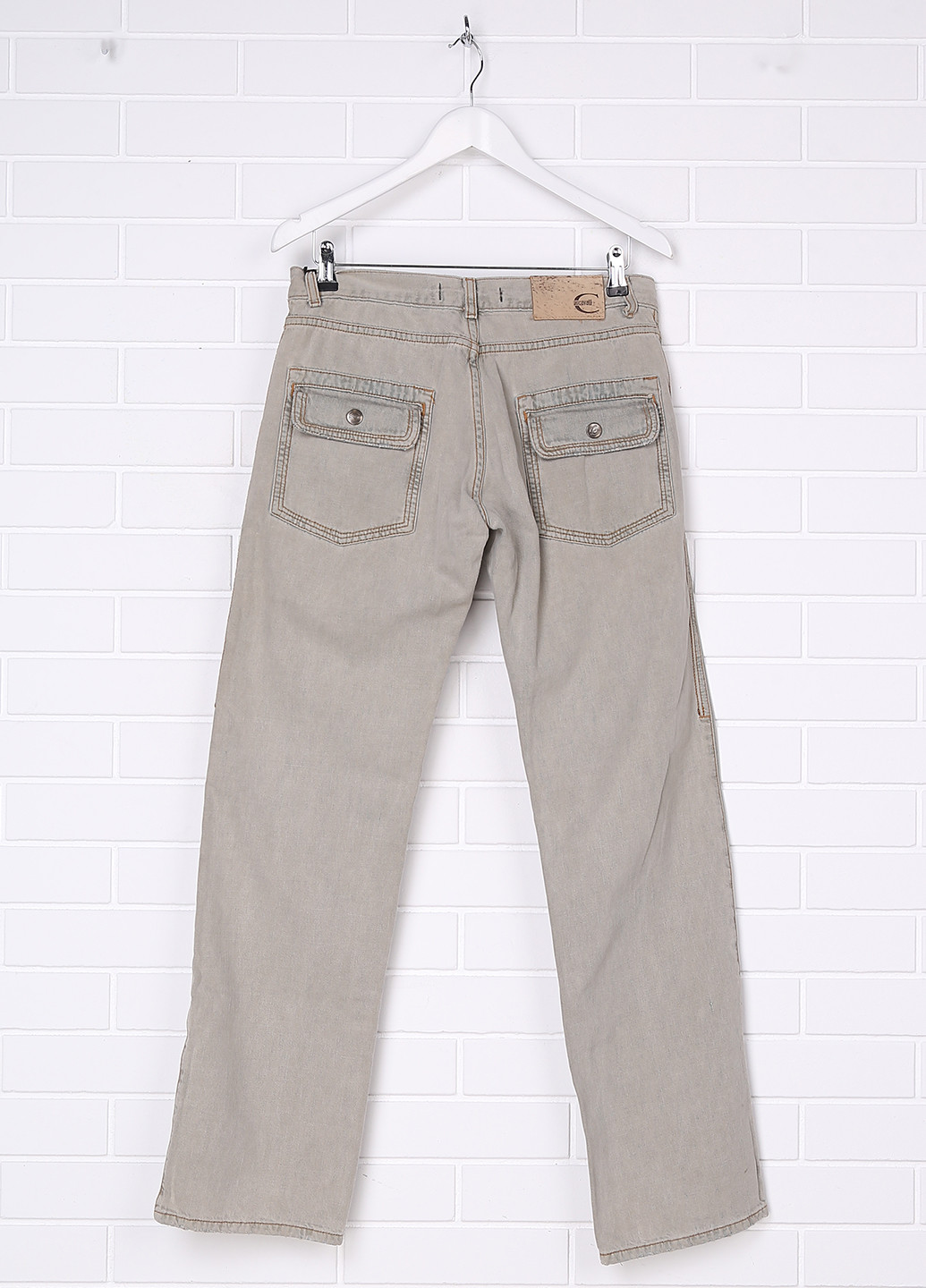Серые демисезонные со средней талией джинсы Just Cavalli