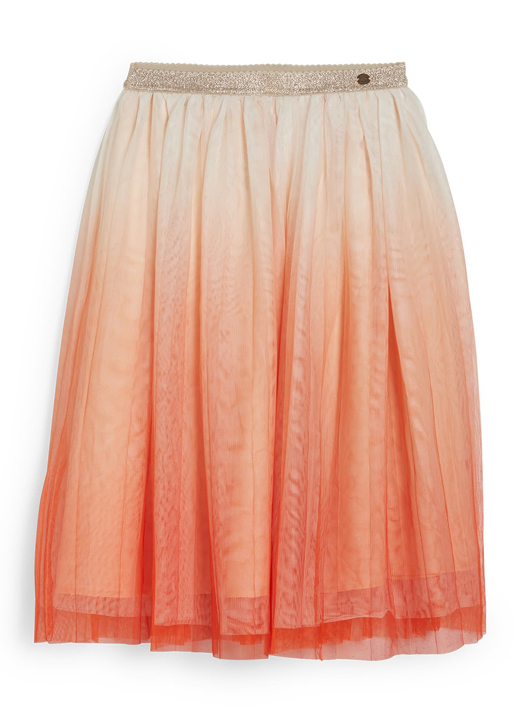 Оранжевая кэжуал градиентной расцветки юбка C&A клешированная