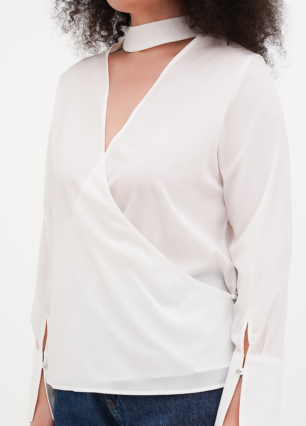 Біла блуза на запах Imperial