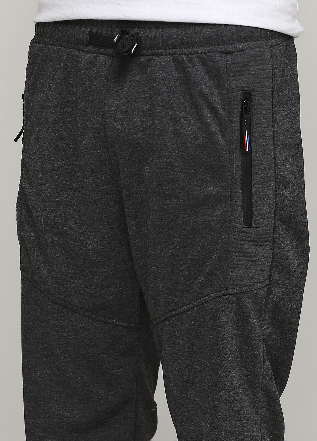 Темно-серые спортивные демисезонные джоггеры брюки AO LONGCOM
