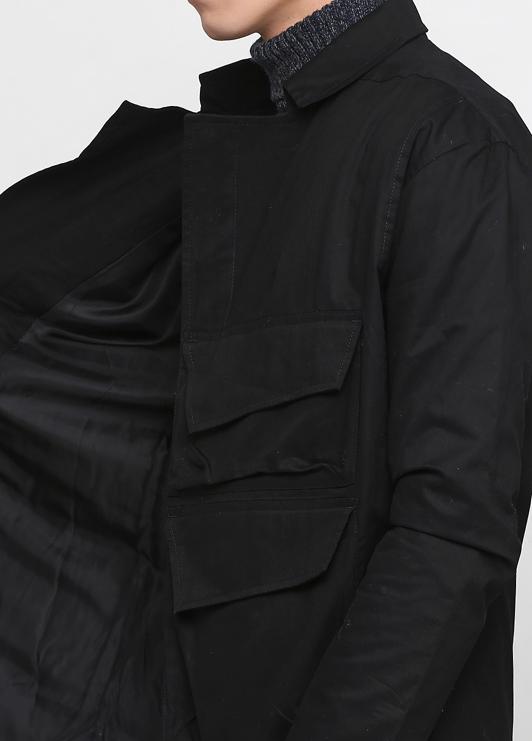 Черная демисезонная куртки No Brand