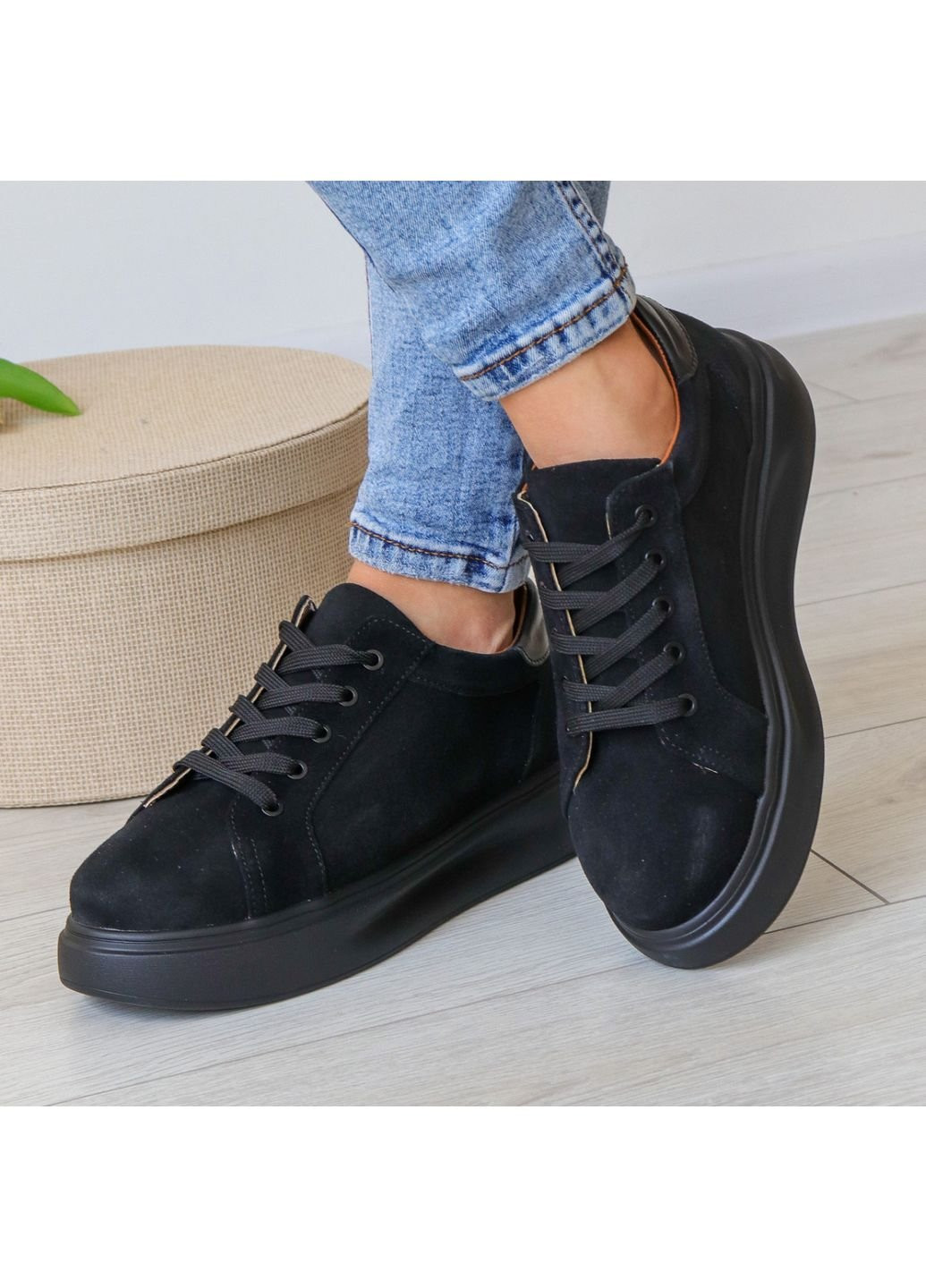 Чорні осінні кросівки жіночі tempest 3146 36 23,5 см чорний Fashion