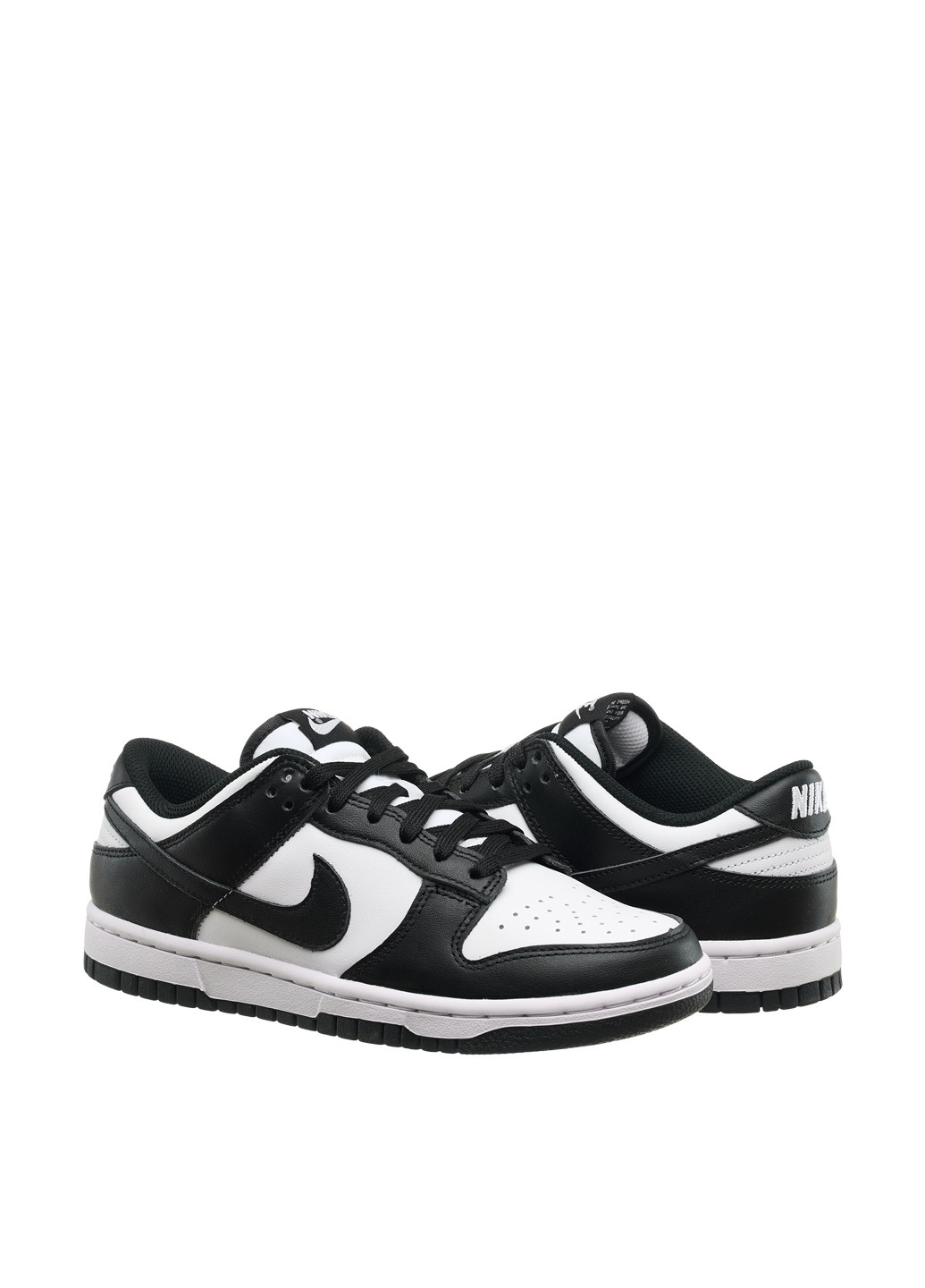 Кроссовки DD1503-101 Nike W DUNK LOW чёрно-белые демисезоны (311947977)