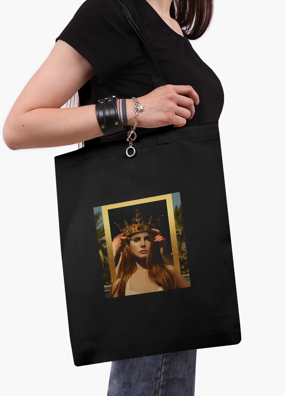 Еко сумка шоппер черная Ренессанс Лана дел Рей (Renaissance Lana Del Rey) (9227-1590-BK) MobiPrint (236390603)