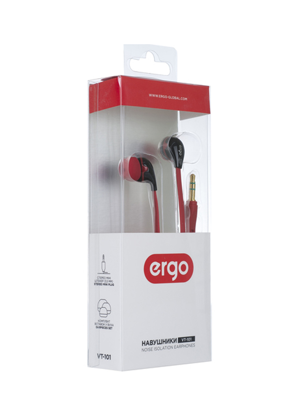 Навушники Ergo vt-101 red (135028965)