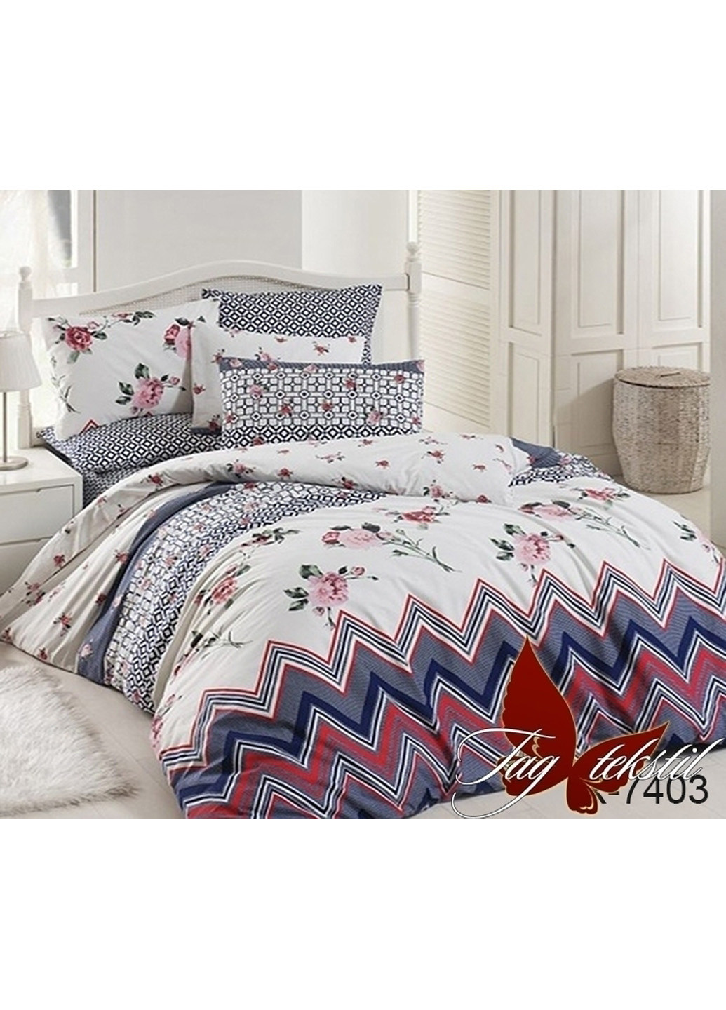 Комплект постільної білизни з компаньйоном Євро Tag (202823231)